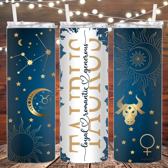 Eclectic Wallflower Other - Taurus Metal Insulated Stainless Steel Tumbler